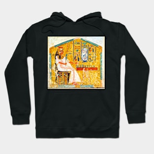 Queen Nefertari Playing Senet, Board Game Egypt Hoodie